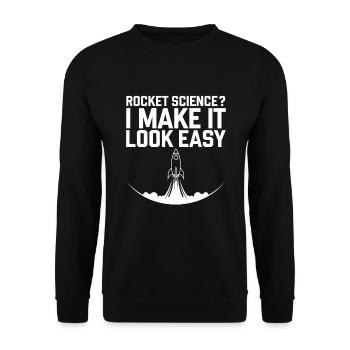Journée de lancement de fusées pour les amateurs de fusées miniatures - Sweat-shirt Unisexe - noir - Devant - Alina (178cm) & Michal (187cm)