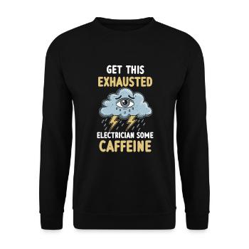 Épuisement et épuisement professionnel chez les personnes surmenées - Sweat-shirt Unisexe - noir - Devant - Alina (178cm) & Michal (187cm)