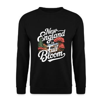 Herbstliche Farbenpracht für Naturliebhaber und - Unisex Pullover - Schwarz - Vorne - Alina (178cm) & Michal (187cm)