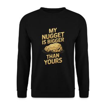 Gold Rush Adventure Gold Prospector Treasure Hunt - Unisex Sweatshirt - black - Front - Alina (178cm) & Michal (187cm)