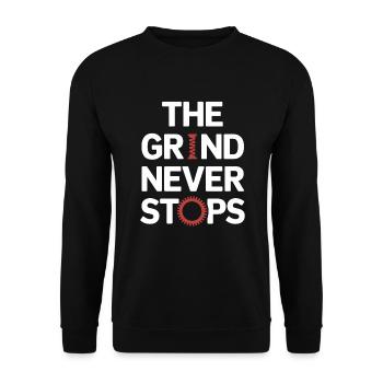 Agitation entrepreneuriale et bourreau de travail en affaires - Sweat-shirt Unisexe - noir - Devant - Alina (178cm) & Michal (187cm)