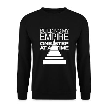 Agitation entrepreneuriale et bourreau de travail en affaires - Sweat-shirt Unisexe - noir - Devant - Alina (178cm) & Michal (187cm)