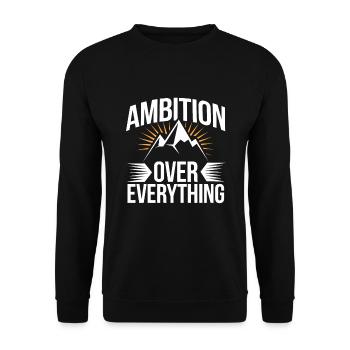 Agitation entrepreneuriale et bourreau de travail en affaires - Sweat-shirt Unisexe - noir - Devant - Alina (178cm) & Michal (187cm)