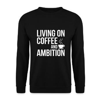 Agitation entrepreneuriale et bourreau de travail en affaires - Sweat-shirt Unisexe - noir - Devant - Alina (178cm) & Michal (187cm)