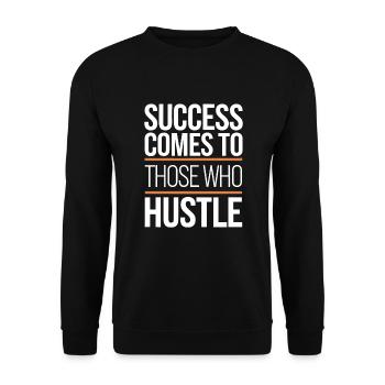 Agitation entrepreneuriale et bourreau de travail en affaires - Sweat-shirt Unisexe - noir - Devant - Alina (178cm) & Michal (187cm)