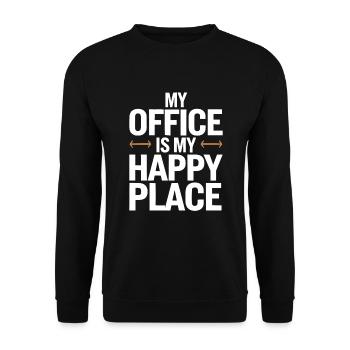 Agitation entrepreneuriale et bourreau de travail en affaires - Sweat-shirt Unisexe - noir - Devant - Alina (178cm) & Michal (187cm)