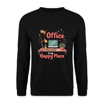 Ambitious goals and hustle culture - Unisex Sweatshirt - black - Front - Alina (178cm) & Michal (187cm)