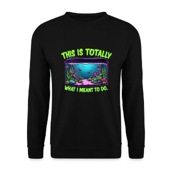 Aquascaping Enthusiast Underwater Gardening - Unisex Sweatshirt - black - Front - Alina (178cm) & Michal (187cm)