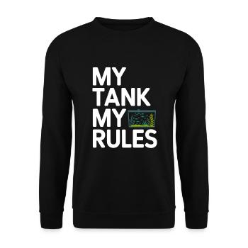 Aquascaping Enthusiast Underwater Gardening - Unisex Sweatshirt - black - Front - Alina (178cm) & Michal (187cm)