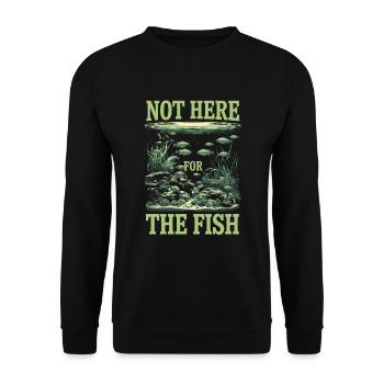 Aquascaping Enthusiast Underwater Gardening - Unisex Sweatshirt - black - Front - Alina (178cm) & Michal (187cm)