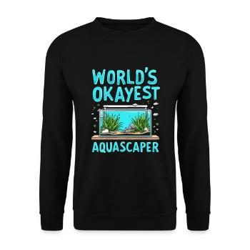 Aquascaping Enthusiast Underwater Gardening - Unisex Sweatshirt - black - Front - Alina (178cm) & Michal (187cm)