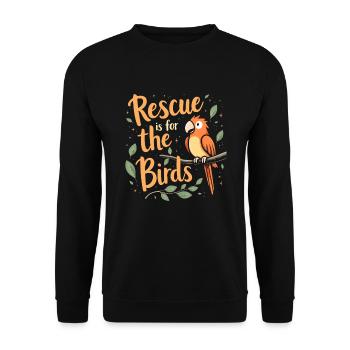 Passionné par le sauvetage des oiseaux et la faune sauvage - Sweat-shirt Unisexe - noir - Devant - Alina (178cm) & Michal (187cm)