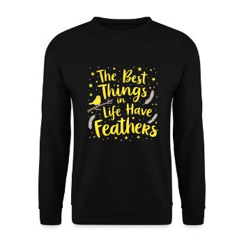 Passionné par le sauvetage des oiseaux et la faune sauvage - Sweat-shirt Unisexe - noir - Devant - Alina (178cm) & Michal (187cm)