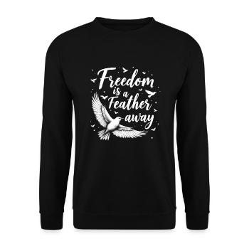 Passionné par le sauvetage des oiseaux et la faune sauvage - Sweat-shirt Unisexe - noir - Devant - Alina (178cm) & Michal (187cm)
