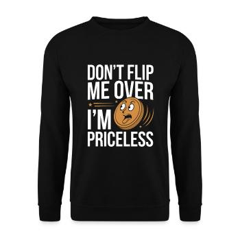 Coin Collector Coin Collection Numismatic History - Unisex Pullover - Schwarz - Vorne - Alina (178cm) & Michal (187cm)