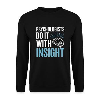 Understanding Psychology Mind and Behavior - Unisex Pullover - Schwarz - Vorne - Alina (178cm) & Michal (187cm)