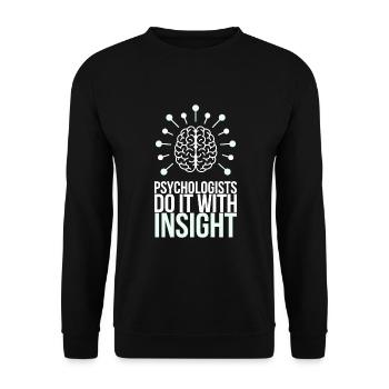 Understanding Psychology Mind and Behavior - Unisex Pullover - Schwarz - Vorne - Alina (178cm) & Michal (187cm)