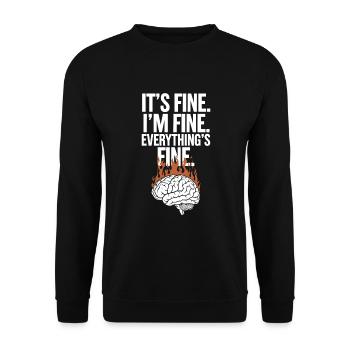 Understanding Psychology Mind and Behavior - Unisex Pullover - Schwarz - Vorne - Alina (178cm) & Michal (187cm)