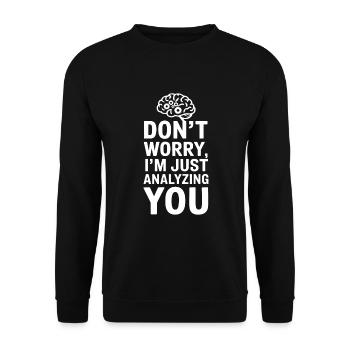 Understanding Psychology Mind and Behavior - Unisex Pullover - Schwarz - Vorne - Alina (178cm) & Michal (187cm)