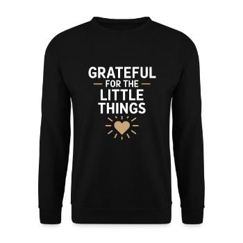 Harness Positivity And Mental Well-Being Through - Unisex Pullover - Schwarz - Vorne - Alina (178cm) & Michal (187cm)
