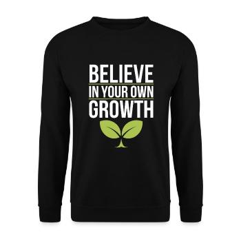 Harness Positivity And Mental Well-Being Through - Unisex Pullover - Schwarz - Vorne - Alina (178cm) & Michal (187cm)