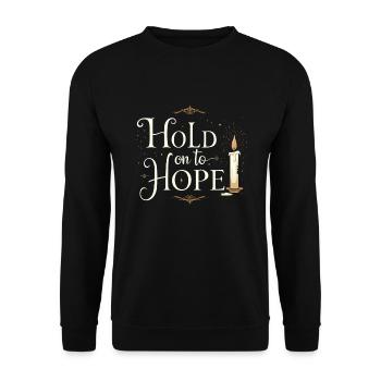 Harness Positivity And Mental Well-Being Through - Unisex Pullover - Schwarz - Vorne - Alina (178cm) & Michal (187cm)