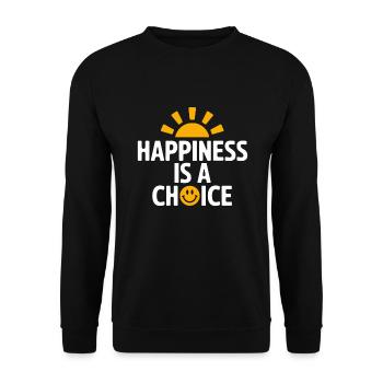 Harness Positivity And Mental Well-Being Through - Unisex Pullover - Schwarz - Vorne - Alina (178cm) & Michal (187cm)