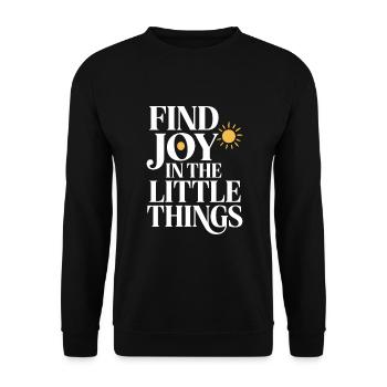 Harness Positivity And Mental Well-Being Through - Unisex Sweatshirt - black - Front - Alina (178cm) & Michal (187cm)