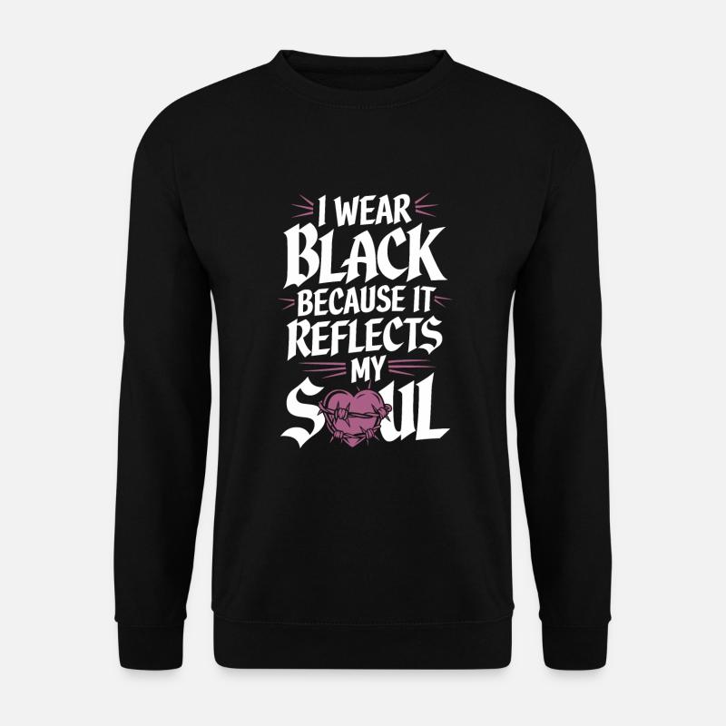 Introversion Alternative Style Emotional - Unisex Sweatshirt - black