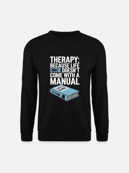 Mental Health Advocate Therapy Support Emotional - Unisex Pullover - Schwarz