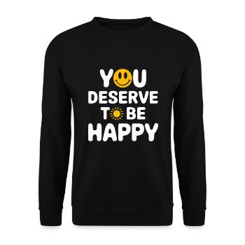 Mental Health Advocate Therapy Support Emotional - Unisex Sweatshirt - black - Front - Alina (178cm) & Michal (187cm)