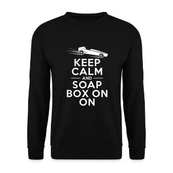 Boîte à savon alimentée par gravité Soap Box Racing Adventure pour le bricolage - Sweat-shirt Unisexe - noir - Devant - Alina (178cm) & Michal (187cm)