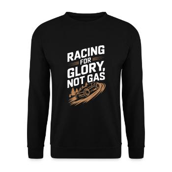 Boîte à savon alimentée par gravité Soap Box Racing Adventure pour le bricolage - Sweat-shirt Unisexe - noir - Devant - Alina (178cm) & Michal (187cm)
