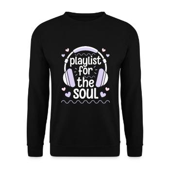 Chill Vibes Music Lover Laid-Back Relaxing Music - Unisex Sweatshirt - black - Front - Alina (178cm) & Michal (187cm)