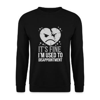 Emo Vibes and Emotional Punk Aesthetic for the - Unisex Pullover - Schwarz - Vorne - Alina (178cm) & Michal (187cm)
