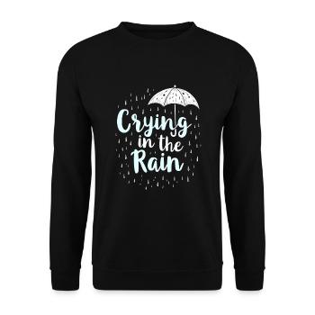 Emo Vibes and Emotional Punk Aesthetic for the - Unisex Pullover - Schwarz - Vorne - Alina (178cm) & Michal (187cm)