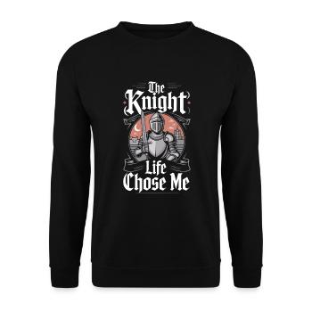 Renaissance Fair Outfit Medieval Ren Faire - Unisex Sweatshirt - black - Front - Alina (178cm) & Michal (187cm)