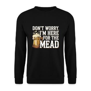 Renaissance Fair Outfit Medieval Ren Faire - Unisex Sweatshirt - black - Front - Alina (178cm) & Michal (187cm)