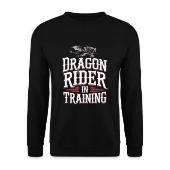 Renaissance Fair Outfit Medieval Ren Faire - Unisex Sweatshirt - black - Front - Alina (178cm) & Michal (187cm)