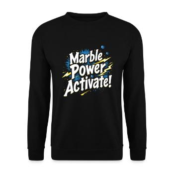 Des aventures palpitantes de courses de billes pour les passionnés - Sweat-shirt Unisexe - noir - Devant - Alina (178cm) & Michal (187cm)