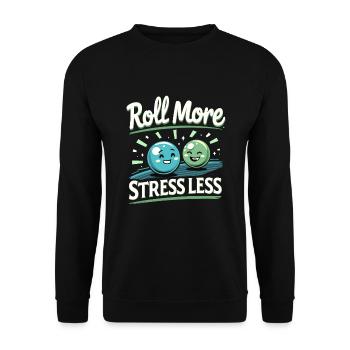 Thrilling Marble Racing Adventures for Enthusiasts - Unisex Sweatshirt - black - Front - Alina (178cm) & Michal (187cm)