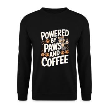 Furry Fandom Enthusiast Cosplay Fun and Fursuiting - Unisex Sweatshirt - black - Front - Alina (178cm) & Michal (187cm)
