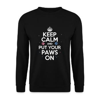 Furry Fandom Enthusiast Cosplay Fun and Fursuiting - Unisex Sweatshirt - black - Front - Alina (178cm) & Michal (187cm)