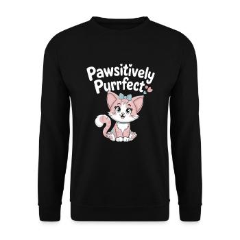 Furry Fandom Enthusiast Cosplay Fun and Fursuiting - Unisex Sweatshirt - black - Front - Alina (178cm) & Michal (187cm)
