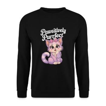 Furry Fandom Enthusiast Cosplay Fun and Fursuiting - Unisex Sweatshirt - black - Front - Alina (178cm) & Michal (187cm)