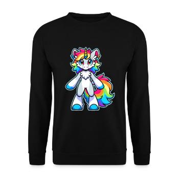 Furry Fandom Enthusiast Cosplay Fun and Fursuiting - Unisex Sweatshirt - black - Front - Alina (178cm) & Michal (187cm)