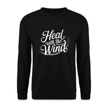 Emotional Healing Journey Towards Mindfulness and - Unisex Sweatshirt - black - Front - Alina (178cm) & Michal (187cm)