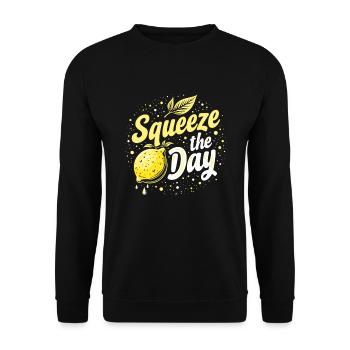 Refreshing Lemonade Vibes: Perfect for Lemonade - Unisex Sweatshirt - black - Front - Alina (178cm) & Michal (187cm)