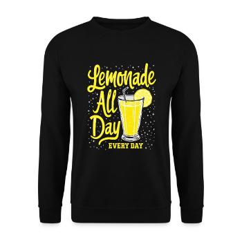 Refreshing Lemonade Vibes: Perfect for Lemonade - Unisex Sweatshirt - black - Front - Alina (178cm) & Michal (187cm)