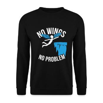 Plongée de falaise Sports d’aventure Thrill Seeker - Sweat-shirt Unisexe - noir - Devant - Alina (178cm) & Michal (187cm)